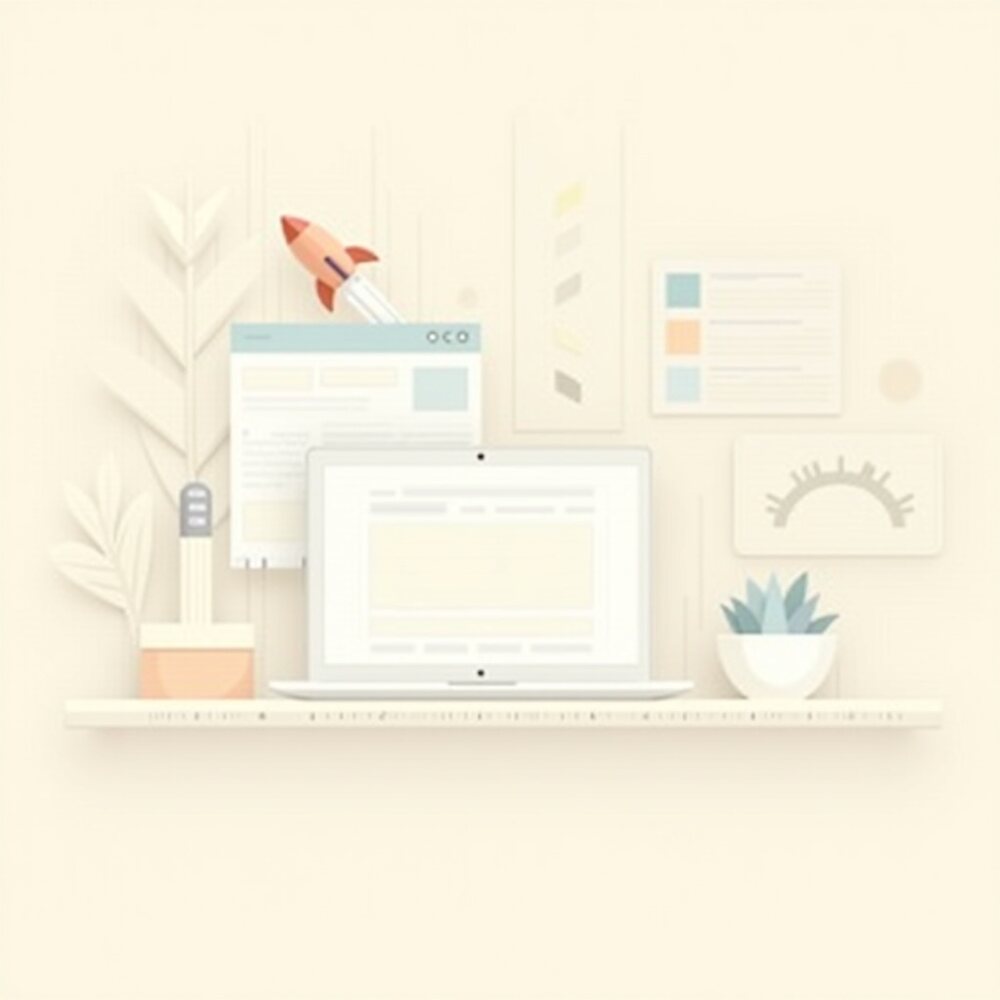 Améliorer la vitesse de son site web simplement, illustration éditoriale par Clara Morel, création site web