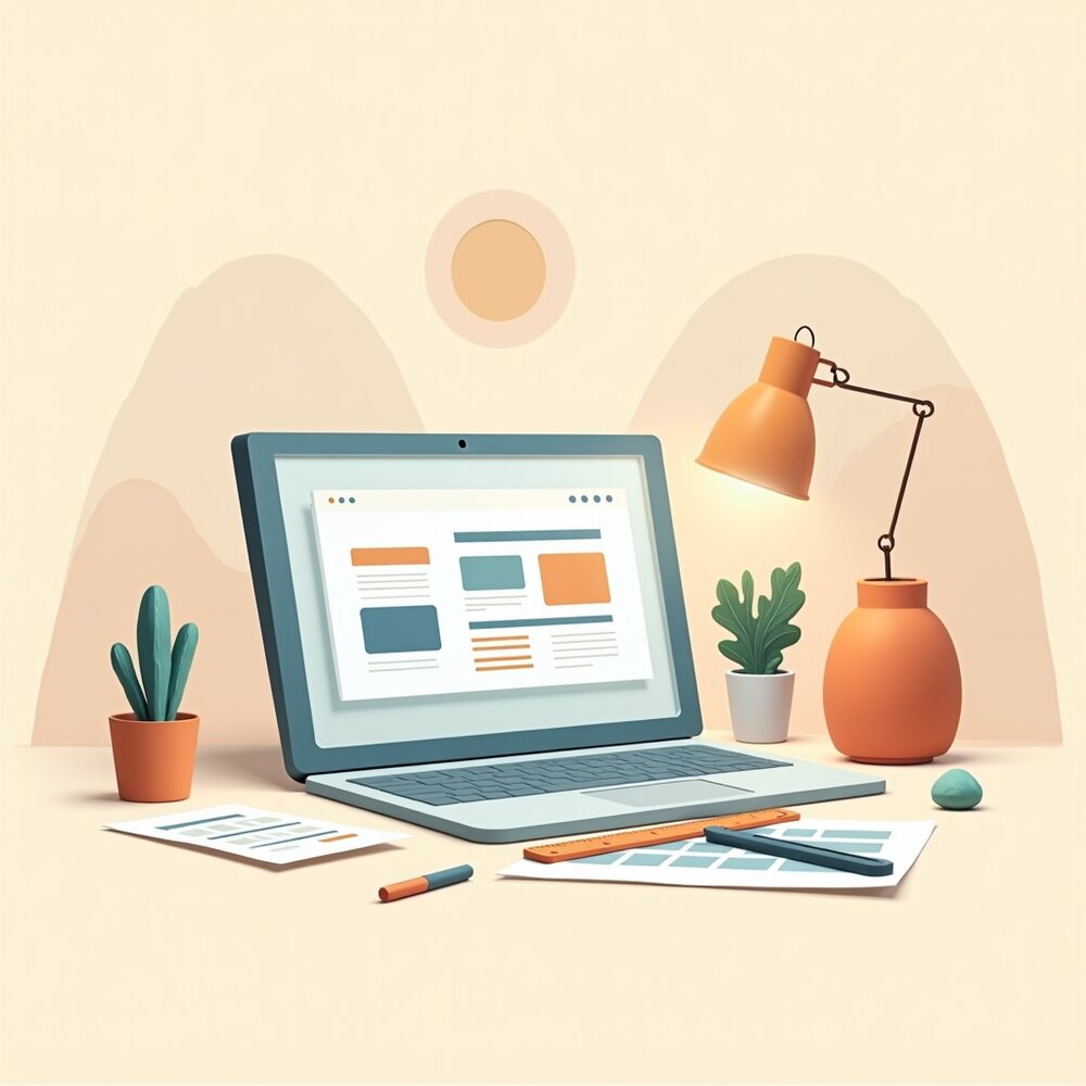 Checklist avant de mettre son site en ligne, illustration éditoriale par Clara Morel, création site web