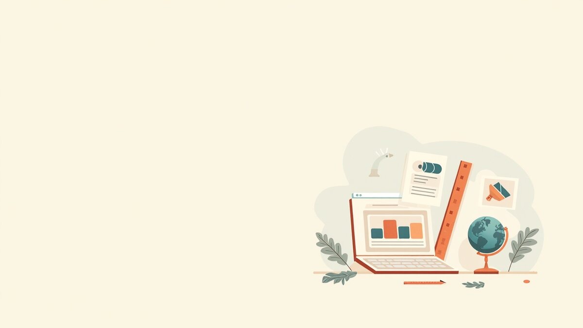 Choisir un nom de domaine simple, clair et durable, illustration éditoriale par Clara Morel, création site web