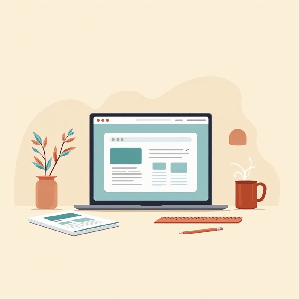 Créer un site web professionnel quand on débute, illustration éditoriale par Clara Morel, création site web
