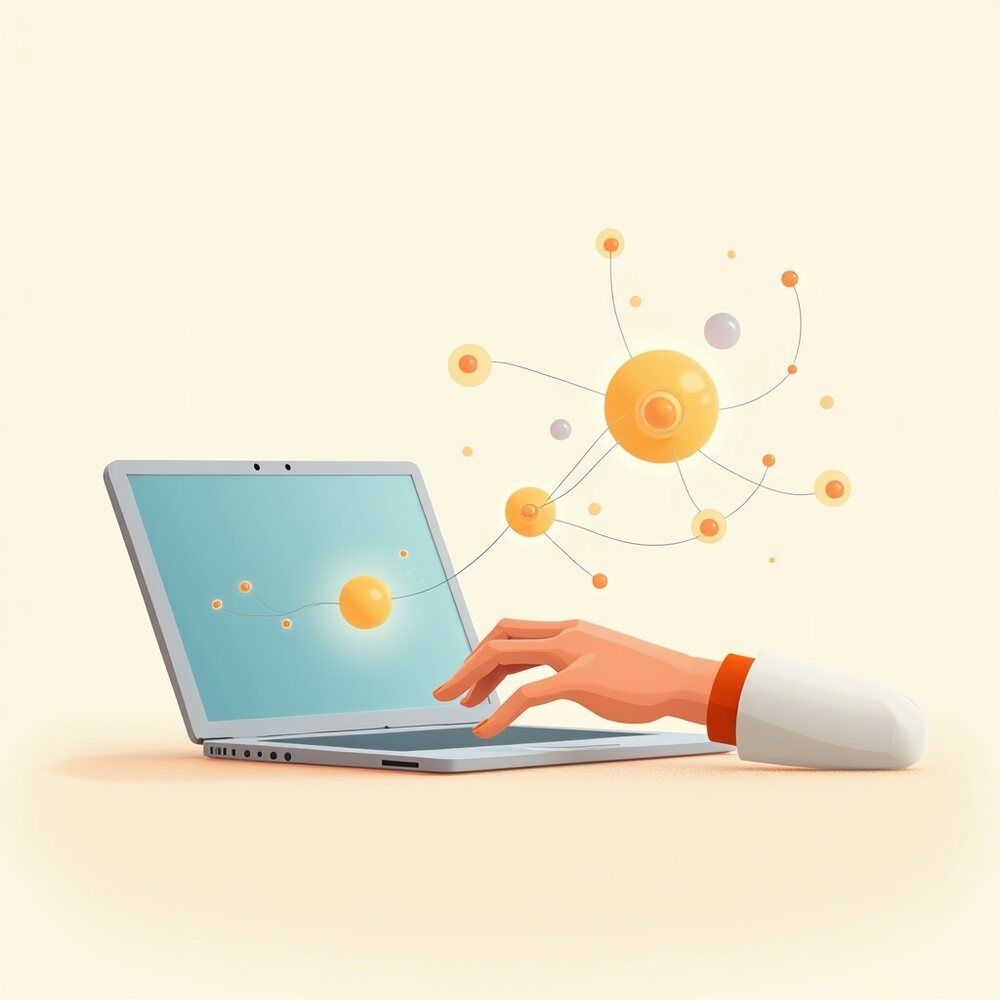 Les outils d'IA gratuits pour débuter sans budget, illustration éditoriale par Clara Morel, intelligence artificielle