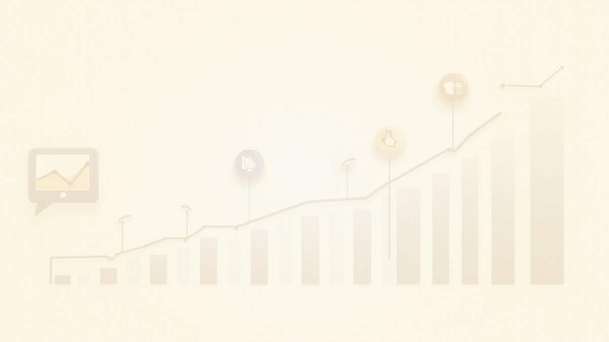 Mesurer sa visibilité digitale avec des indicateurs utiles, illustration éditoriale par Clara Morel, marketing digital