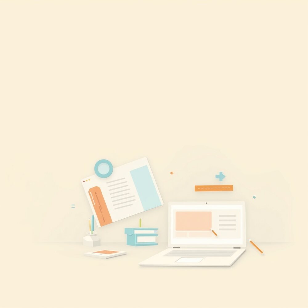 Les pages indispensables d'un site vitrine efficace, illustration éditoriale par Clara Morel, création site web