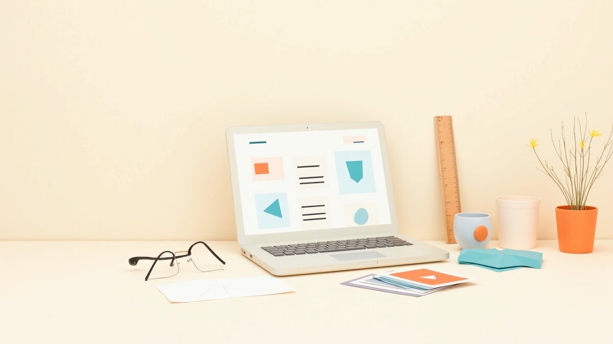 Les pages indispensables d'un site vitrine efficace, illustration éditoriale par Clara Morel, création site web