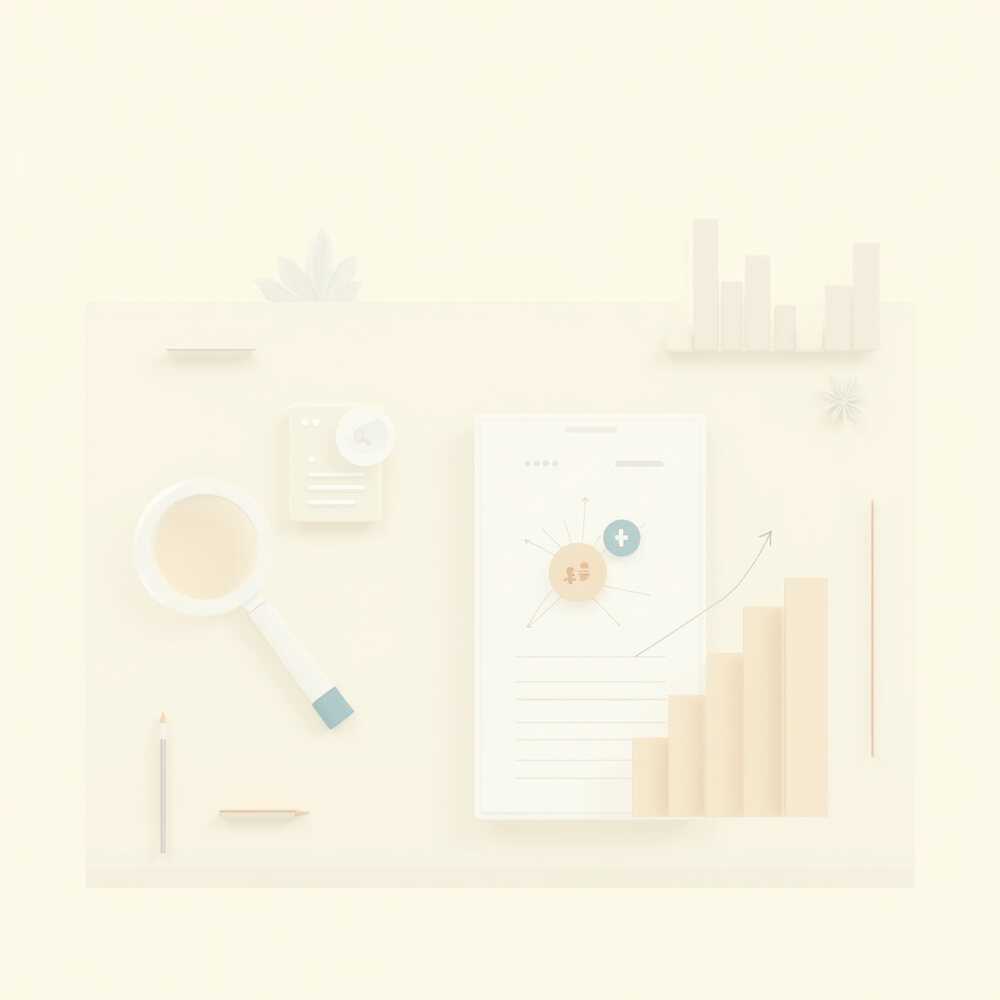 Combiner SEO et réseaux sociaux sans s'épuiser, illustration éditoriale par Clara Morel, marketing digital
