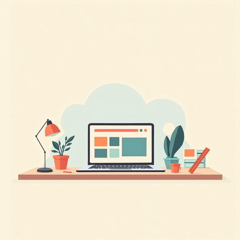Créer un site web sans coder : méthode et outils, illustration éditoriale par Clara Morel, création site web