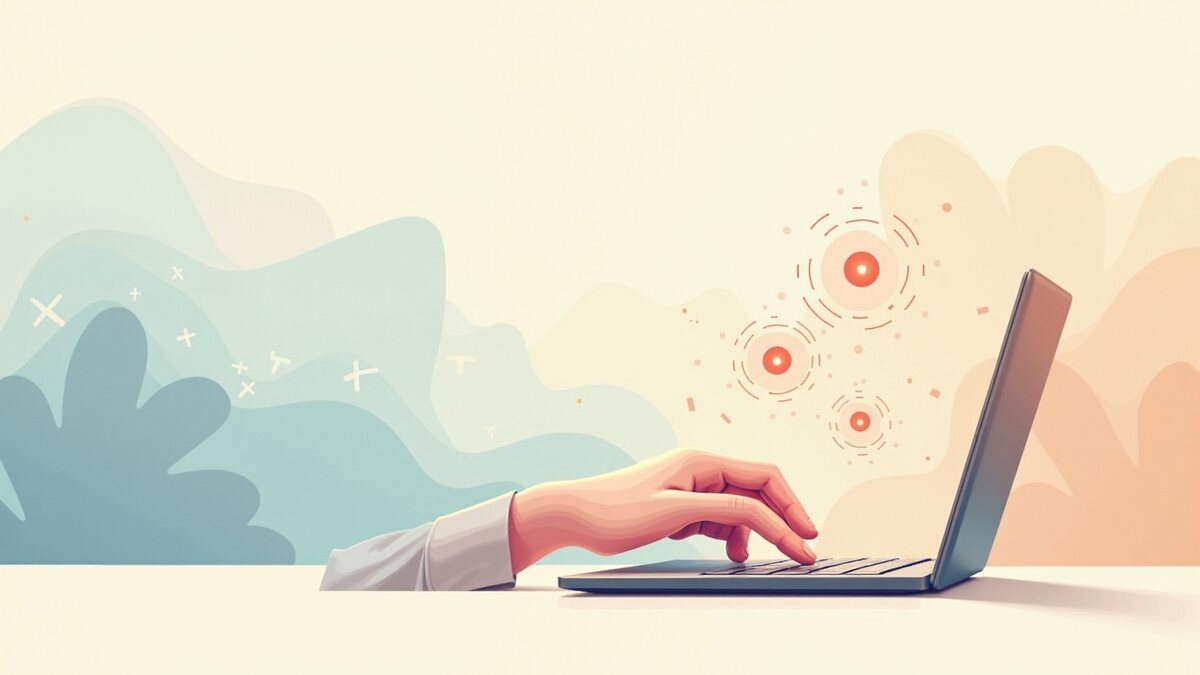 Vérifier un contenu généré par IA avant de le publier, illustration éditoriale par Clara Morel, intelligence artificielle