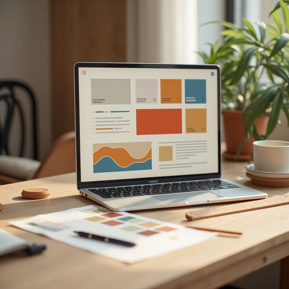 WordPress ou Wix : que choisir pour débuter ?, illustration éditoriale par Clara Morel, création site web